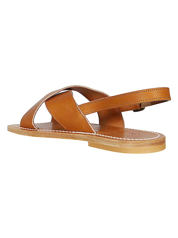 K Jacques St Tropez Sandals - Brown | f668b099ae511d2ab598f74e73f684d187d56b04