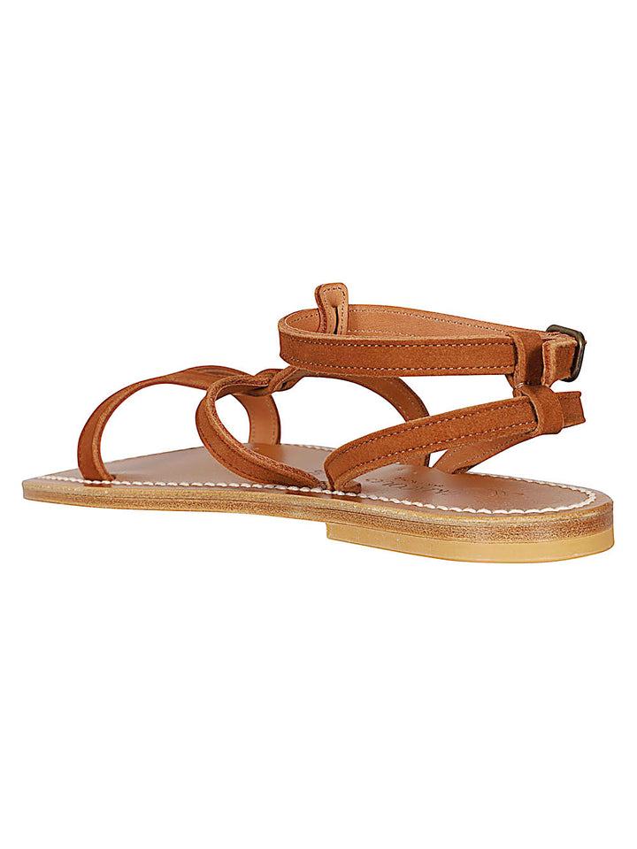 K Jacques St Tropez Sandals - Brown | 482984b2c3c927ede24a65bd60df1384f2503f7a
