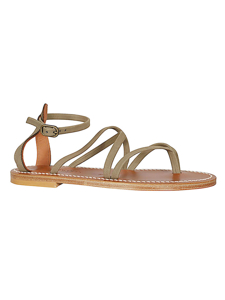 K Jacques St Tropez Sandals - MARRONE | c40fc53036fff44ec99f874389fbb4d58a181ed4