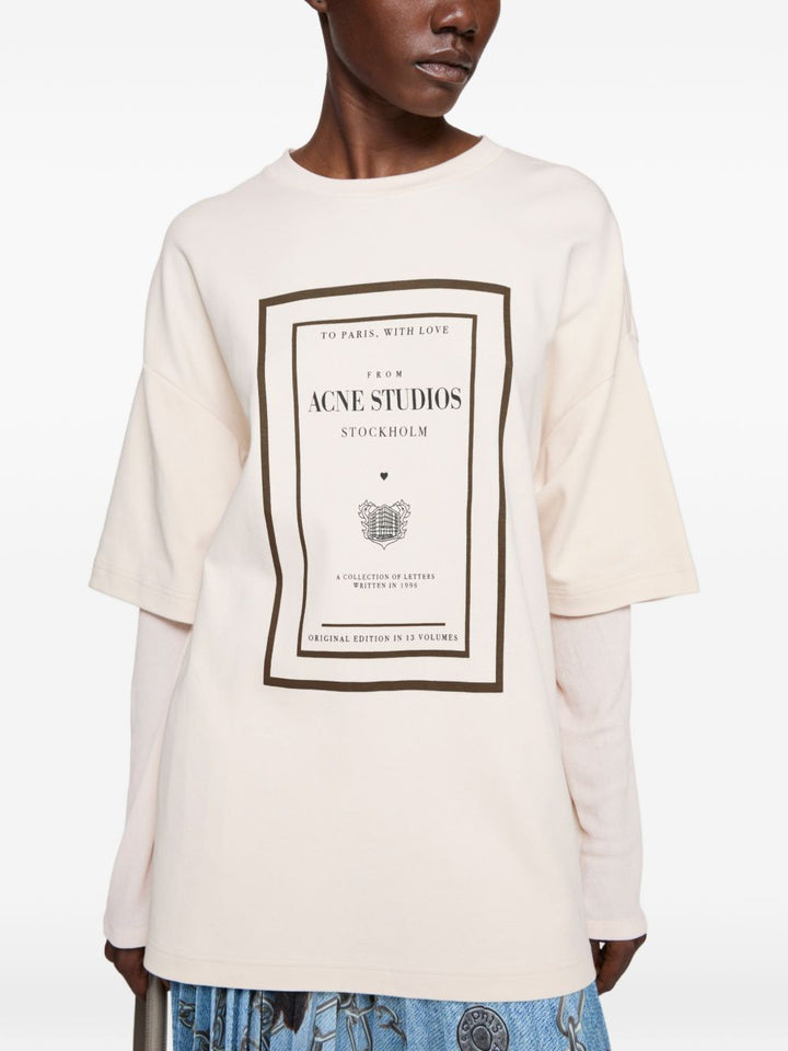 Acne Studios T-shirts and Polos - BEIGE | b4ebc1ac6396f563ff8974cc4652ca1e8ef92ea8