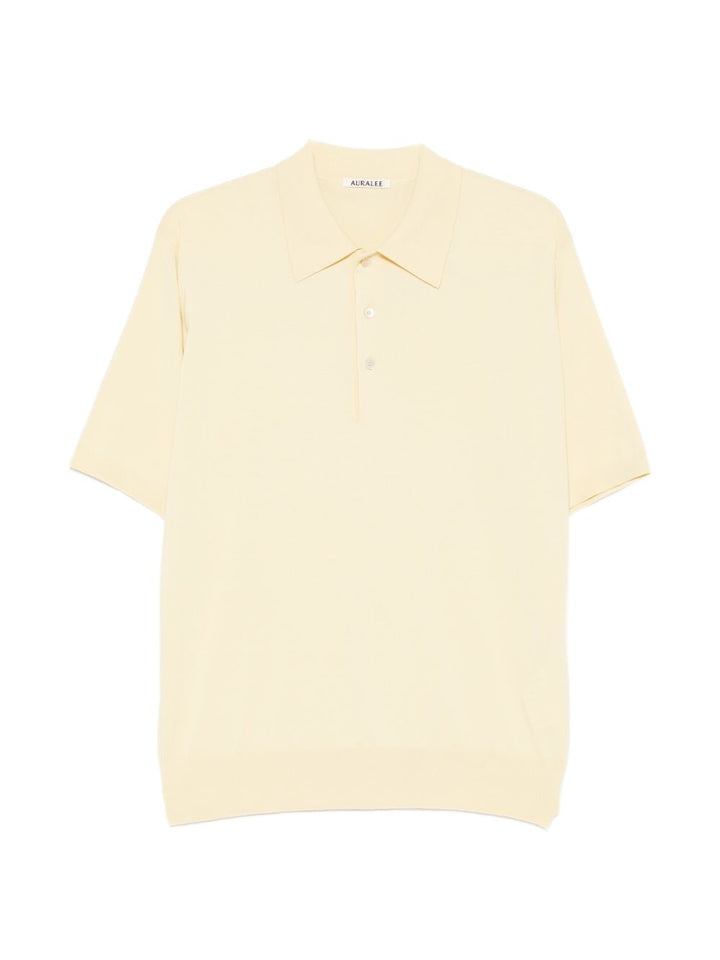 Auralee T-shirts and Polos - YELLOW | 32ef9c1f97772841b850ed8efe5c990e926d2b99