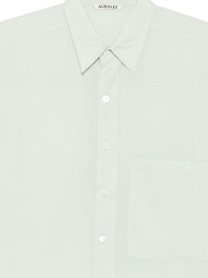 Auralee Shirts - Blu e verdi | f9943c53f199351faeb96694f1219190bba0eb51