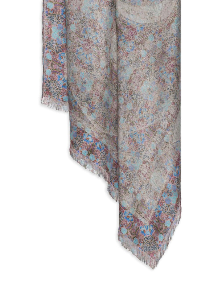Pierre Louis Mascia Scarfs - Blu e verdi | 7ee27c9a76ff7a8a05f92eceed8399771a678373