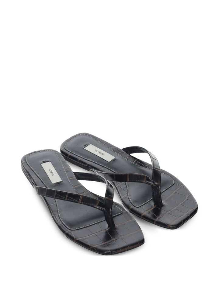 Toteme Pre Sandals - BROWN | 838def3731a41d806805793304ae849af8914415
