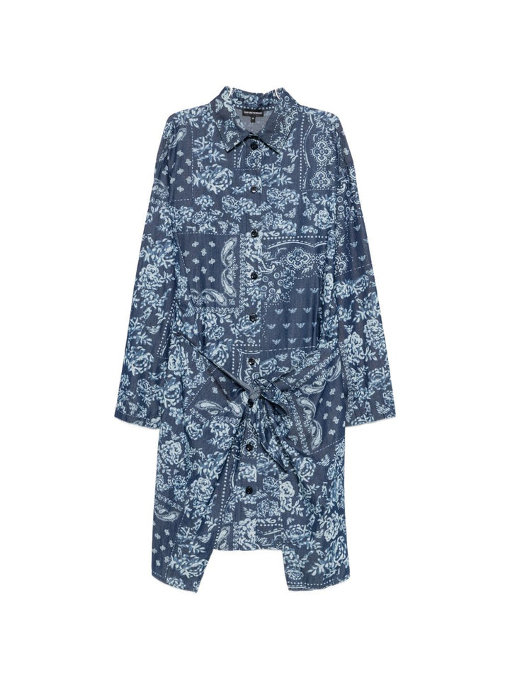 Emporio Armani Dresses - Blu e verdi | 41597ce4de57526b84aad31247d21a6404ea6163