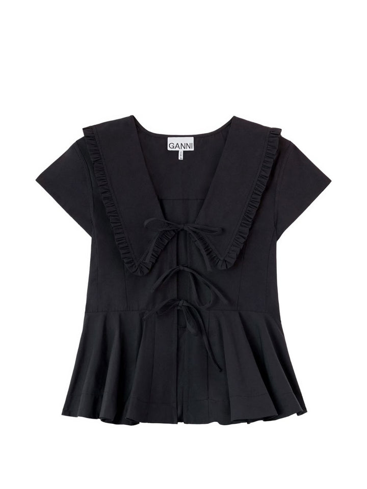 Ganni Top - BLACK | 6ccd046accc7e74758ca66384b04c07cf180ff00