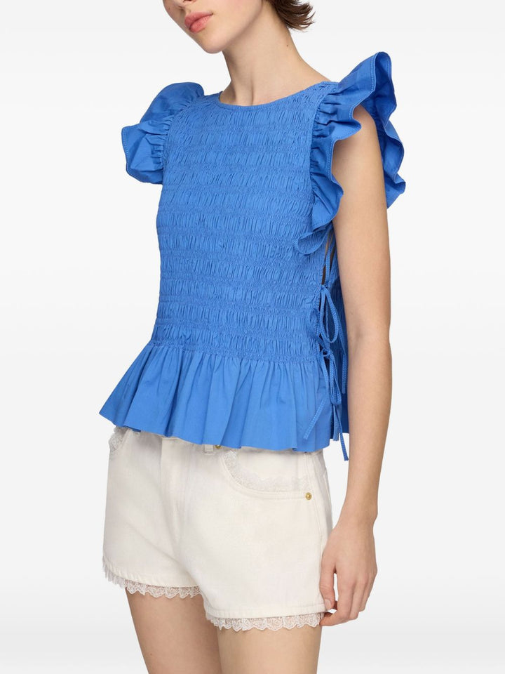 Ganni Top - BLUE | 4781f3bdf4ccc11a491a2a959e8bcd93bf175084
