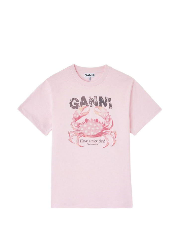 Ganni T-shirts and Polos - PINK | a7c626372945a74c77a136023c715f7b335fbac6