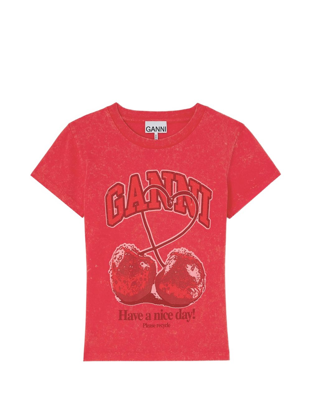 Ganni T-shirts and Polos - RED | 3b01438308aca9239c6de020b1dd14f2ac8f77a6