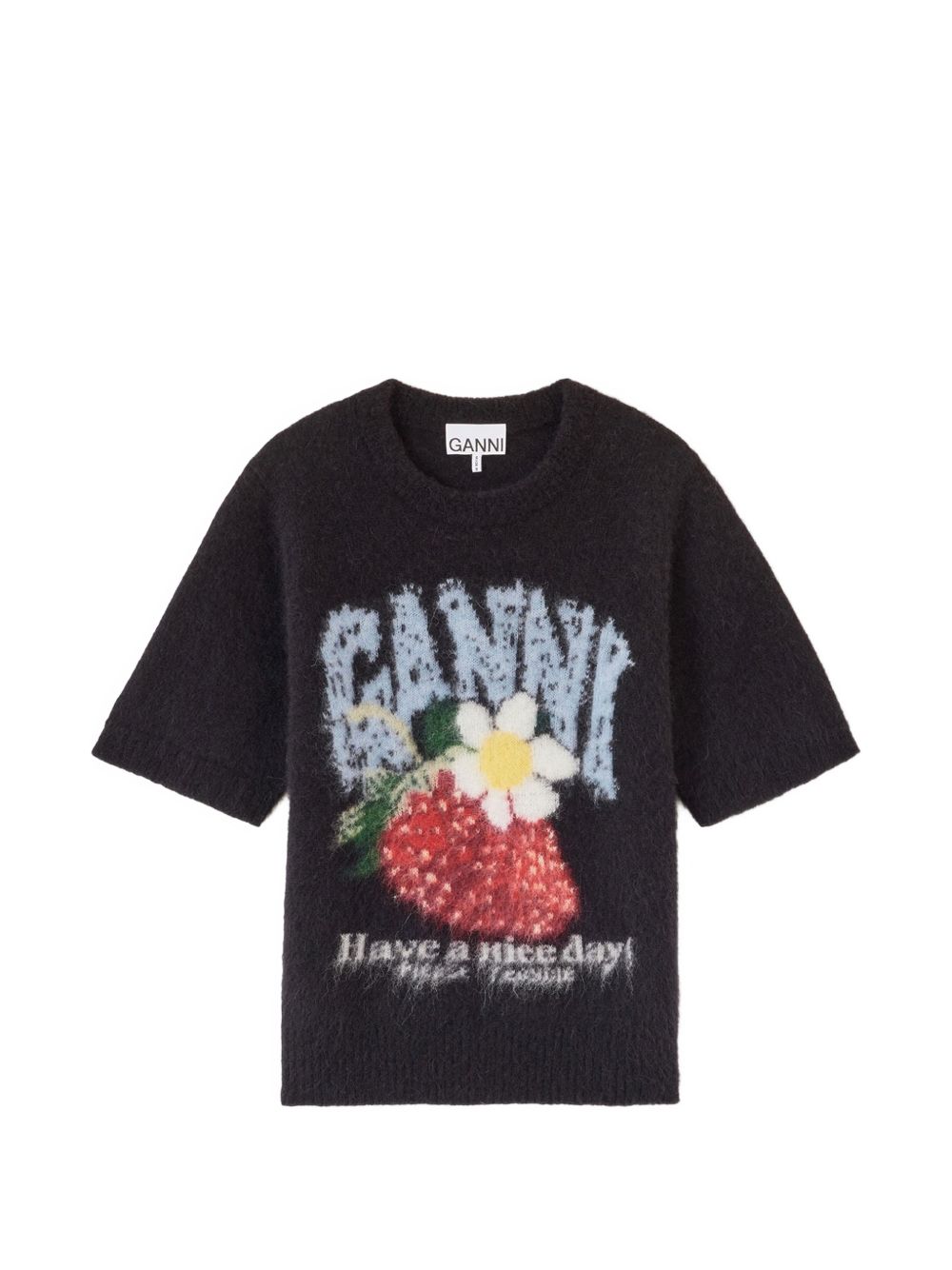 Ganni T-shirts and Polos - BLACK | a439a73dd4456312d99e3969c7c0e57aa84a3187