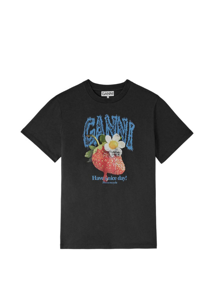 Ganni T-shirts and Polos - BLACK | 8312f0fd3d9095b3087014d5950b27ae6831e764
