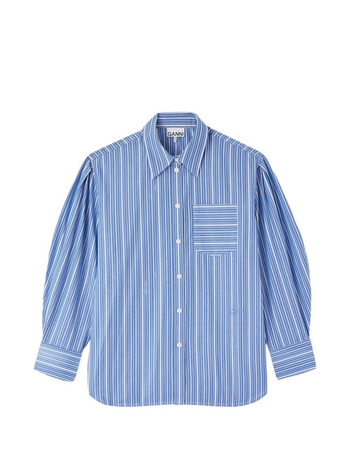 Ganni Shirts - BLUE | 517f5ca8986286e21e70b16131a25abb4334f48e