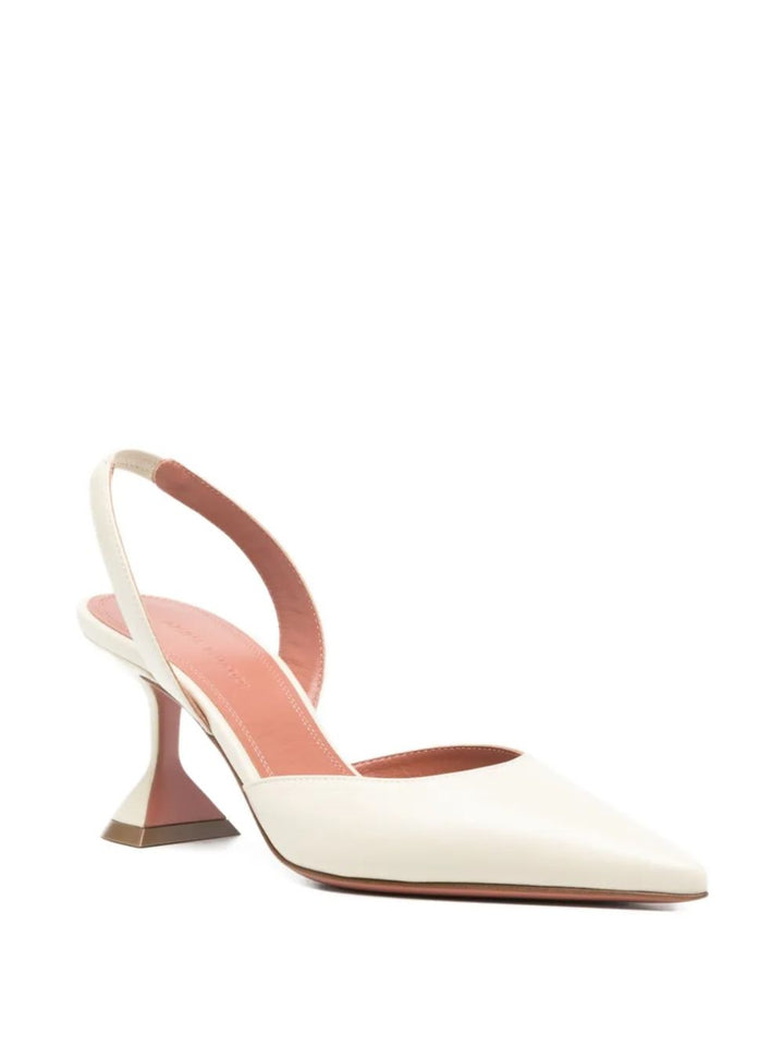 Amina Muaddi With Heel - Light and natural | 6e944511b6d83e19b08ee2667a8cfa14dcd0f8d1