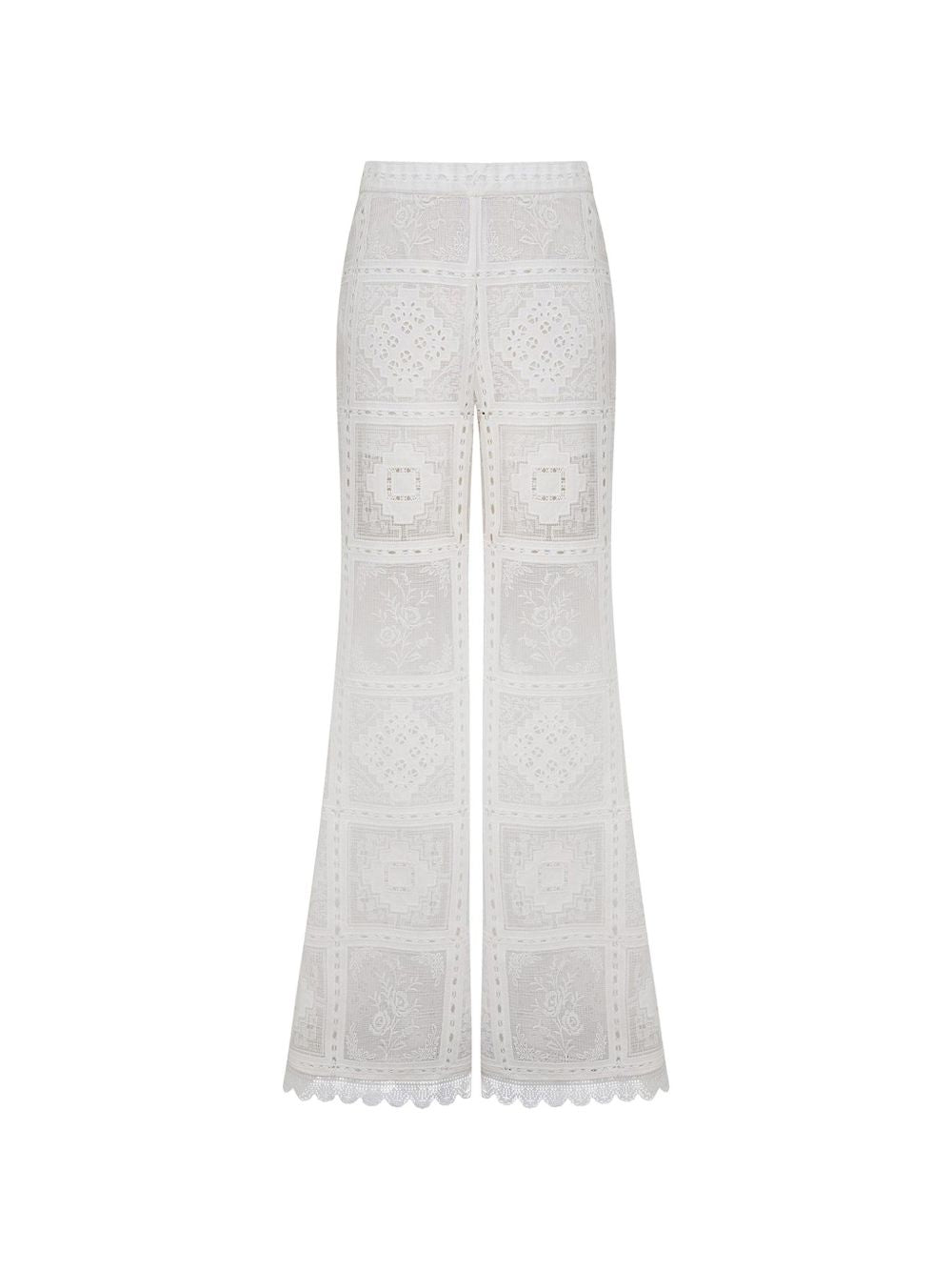Zimmermann Trousers - WHITE | b51424e3b7d21a4a7acaa2df4d4e96ae0b4c6eb9