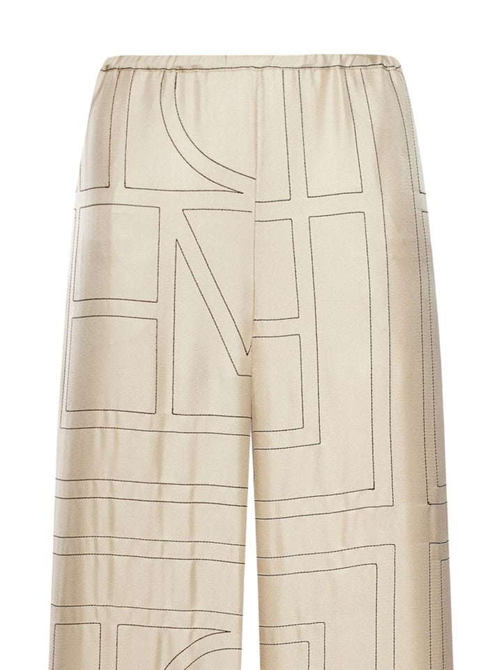 Toteme Pre Trousers - WHITE | 092af2847c5d25cf78f978aa5deff07912176145
