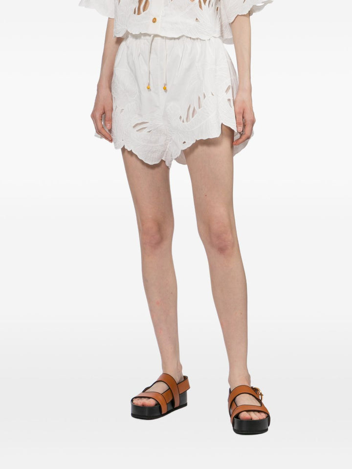Zimmermann Shorts - WHITE | d22ab379829d176cf5f6ca1c4ec630527e7d3042