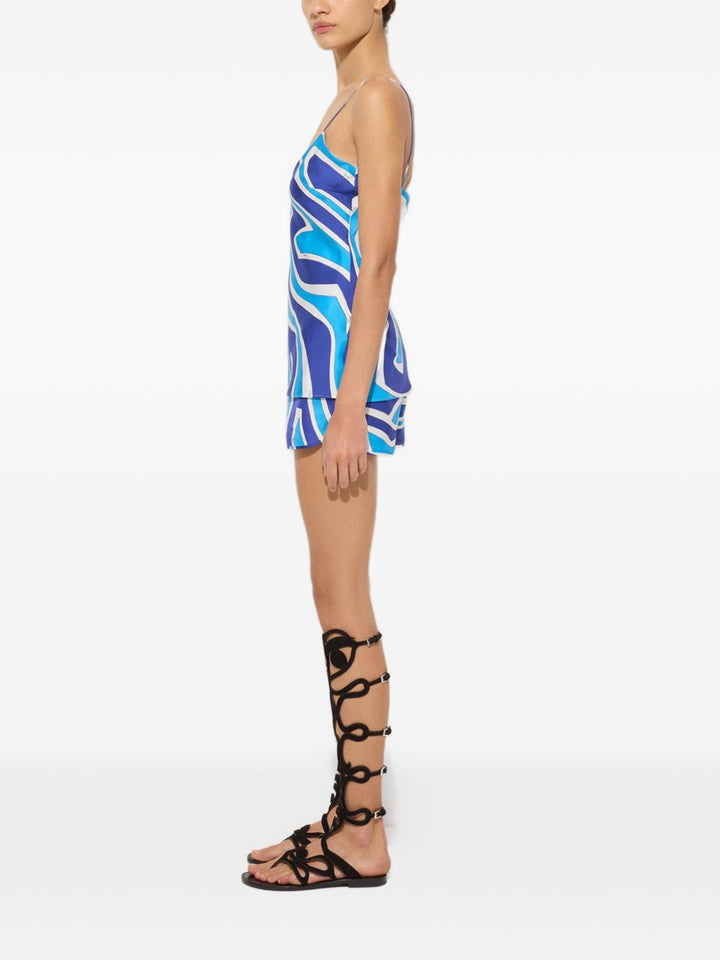Pucci Top - Blue and green | bb0fa26910ff9d689c7bba87ea0886aa9865a969