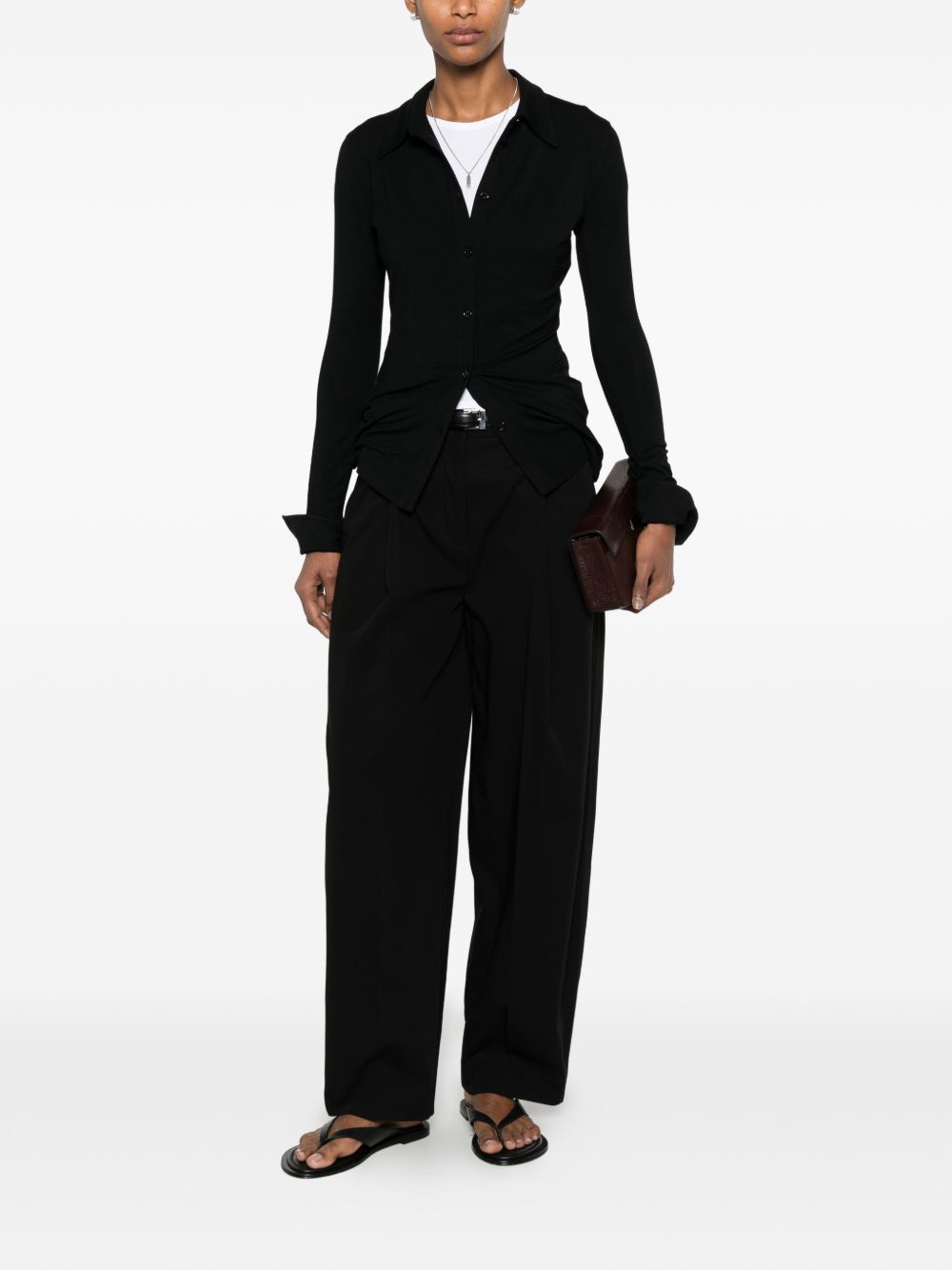 Toteme Pre Trousers - BLACK | e450012698cf2fa3c502833bdaedda3646f1647e
