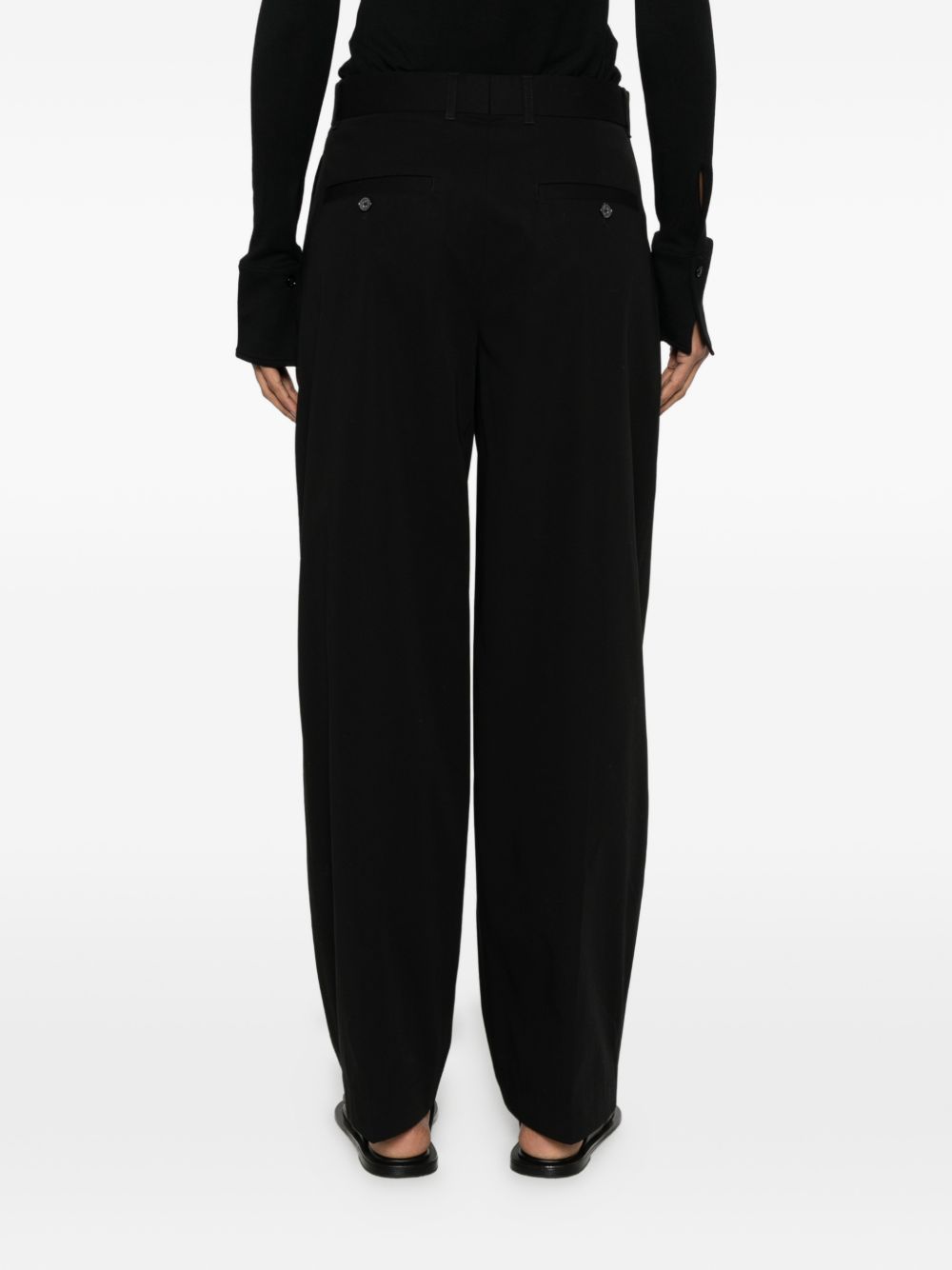 Toteme Pre Trousers - BLACK | 77302565858fc905c4dafcb64b59fe5f74b2dd59