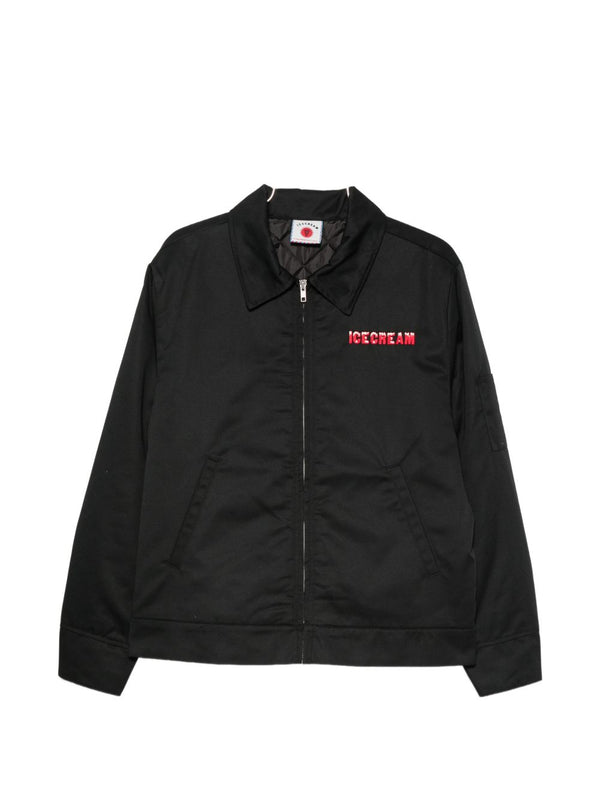 Logo Zipped Blouson Jacket