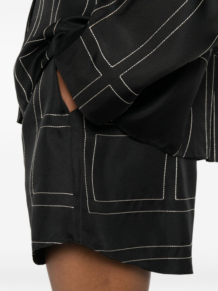 Toteme Pre Shorts - BLACK | bc0c3cf1eb69cac80629cc959b6b6060ac589bfe