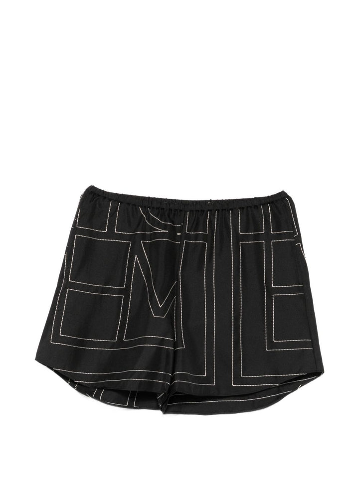 Toteme Pre Shorts - BLACK | e0a7e12753a1ba43a8119533750a4005669839a4
