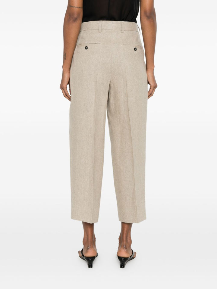 Toteme Pre Trousers - BEIGE | 74756df0ae421b9b79e5b9b36b3247e95fa82123