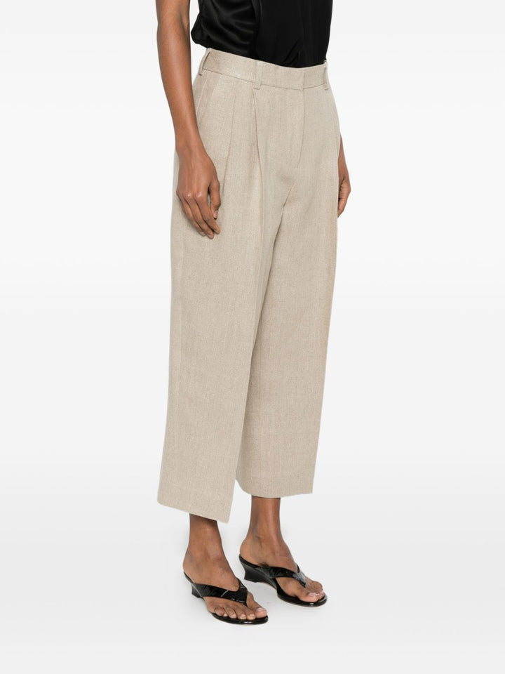 Toteme Pre Trousers - BEIGE | 2b39a50ba56f9191748e3f4fe658f35611e33484