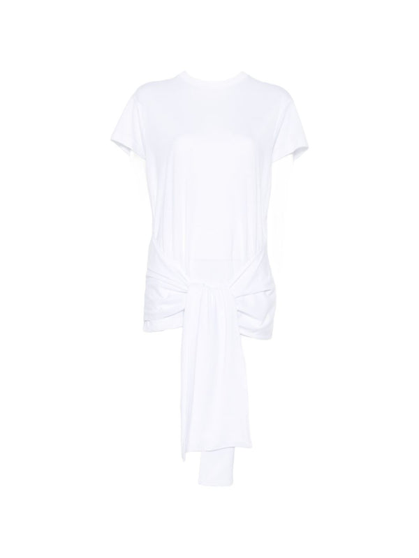 Cotton Blend Tie-Waist Top