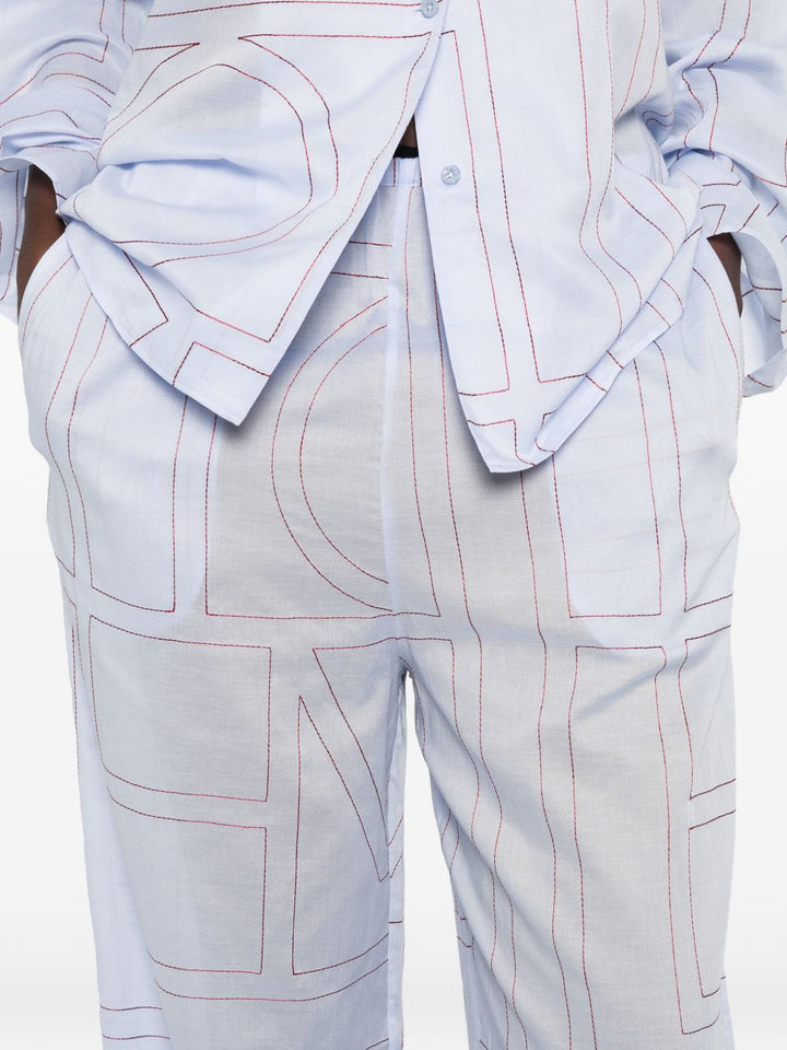 Toteme Pre Trousers - BLUE | bd8b30d2ab5f4a47e8b35a76250fb559690c9a1f