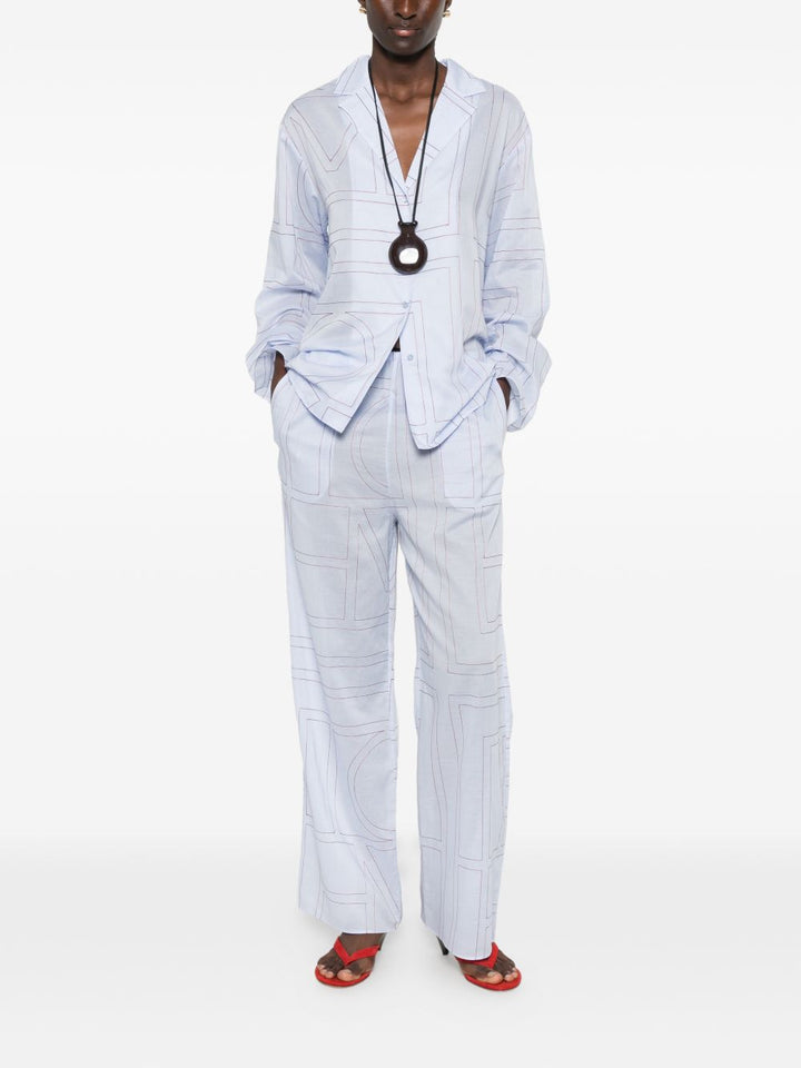 Toteme Pre Trousers - BLUE | a7f780cf70abc7058d236231a0650c3e479c4aad