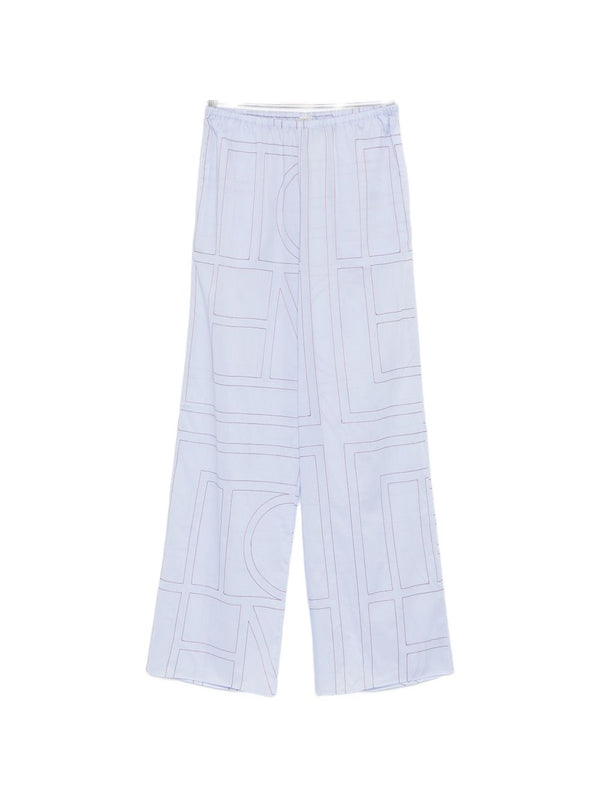 Cotton Blend Pajama Trousers