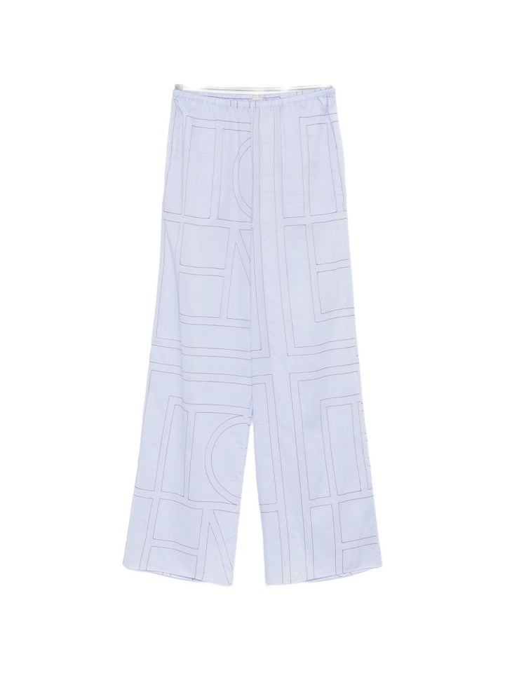 Toteme Pre Trousers - BLUE | be4252b43a55105936e1a1e68af0becbf29cfa9c