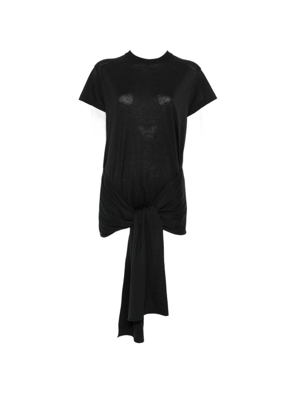 Cotton Blend Tie-Waist Top