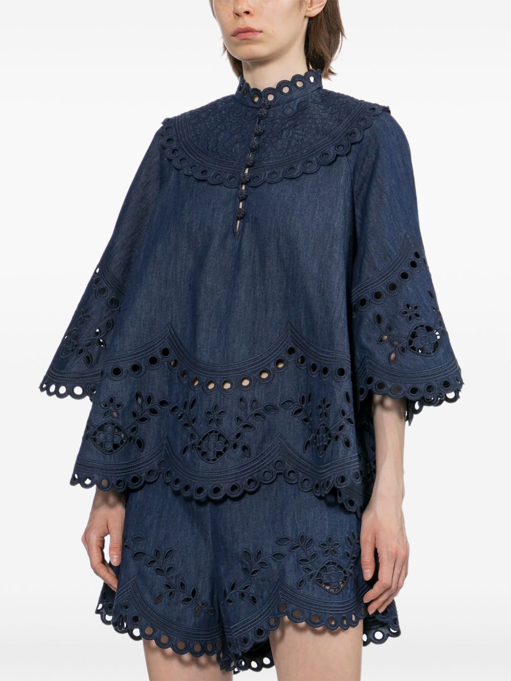 Zimmermann Top - BLUE | 86c2ee9f855e5c5b6a894bafff897bf6588dfc88