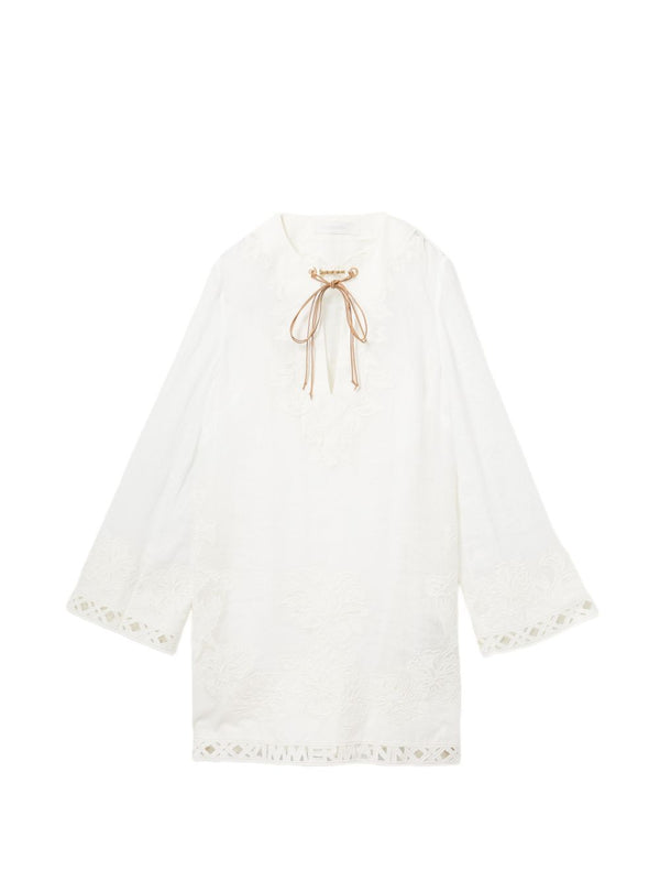 Indra Embroiderd Tunic Dress