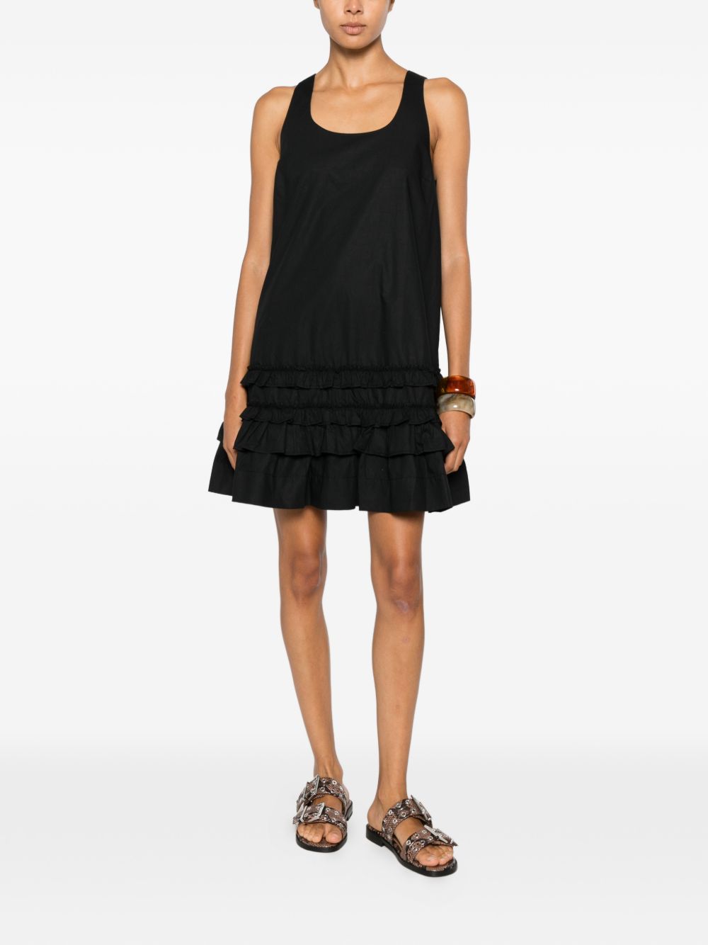 Ganni Dresses - BLACK | b98df32a245bbe100e4095519310dc5b70b31639