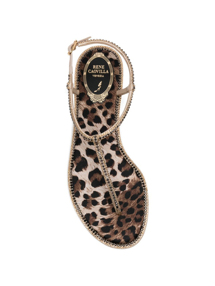 Rene' Caovilla Sandals - ANIMALIER | 7b613708f1fc0c09aac7be215ace70b32a44c76f