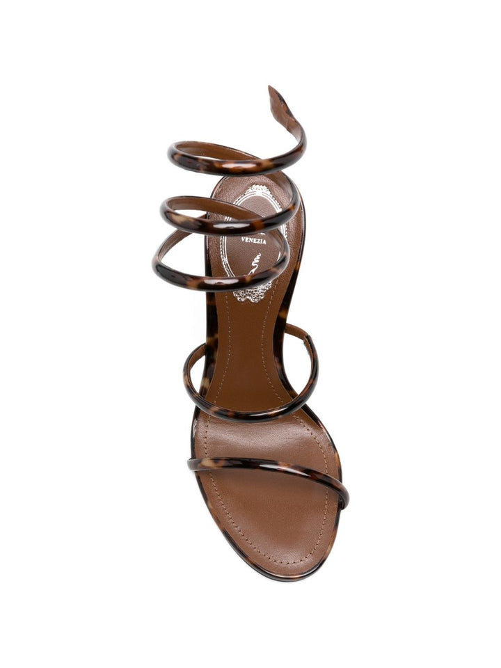 Rene' Caovilla Sandals - BROWN | b1a65bddf5ab4a09dd4ee02028b95b79a6618768