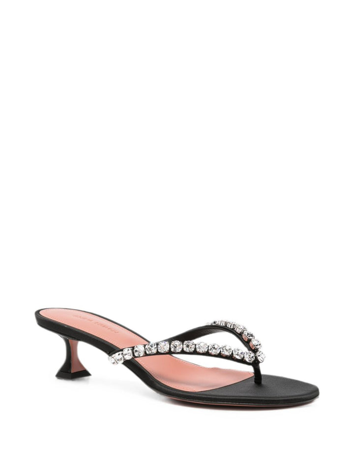 Amina Muaddi Sandals - BLACK | ea083c101ac49520468b2ca33b2d63e5c1a22dd4