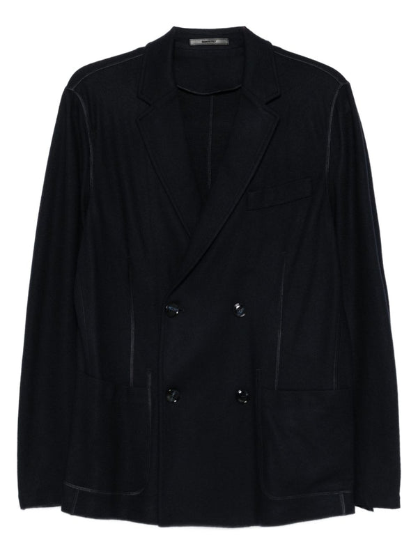 Cashmere Double-Breasted Blazer Jacket