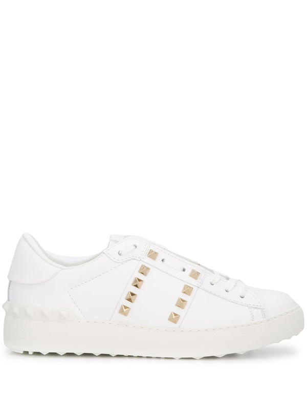 Rockstud Untitled Leather Sneakers