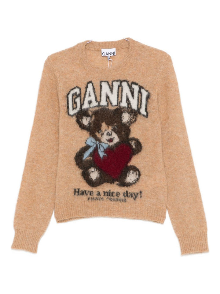 Ganni Sweaters - BROWN | 5e1148abaeb2248d7a819b1748c55d803f5a6418