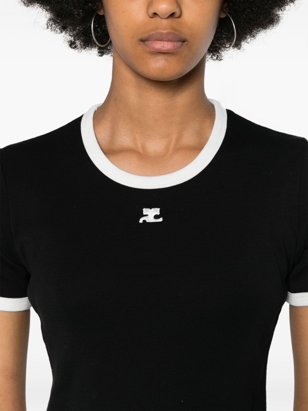 Courreges Pre T-shirts and Polos - BLACK | fdf8a2aee896e1a6bd83a3db1c055126b440202c