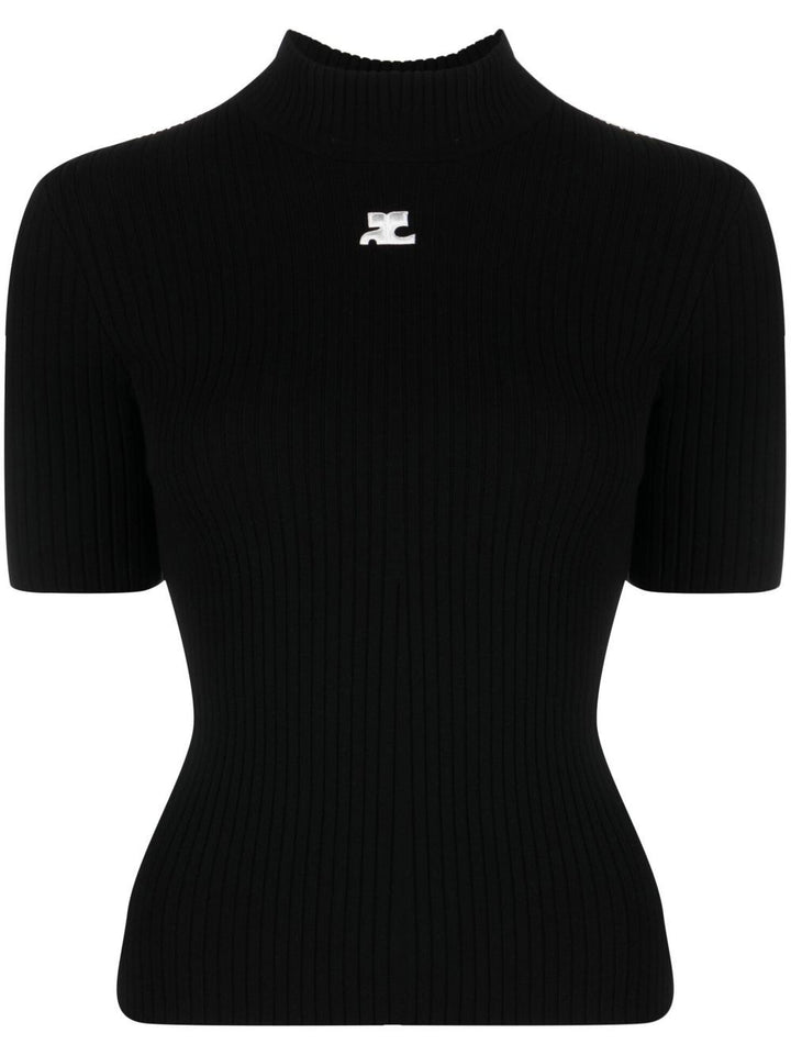 Courreges Re-Edition Sweaters - BLACK | 1b79f9f26063a1537f6ebf5fb4f4c5c9e84490e3