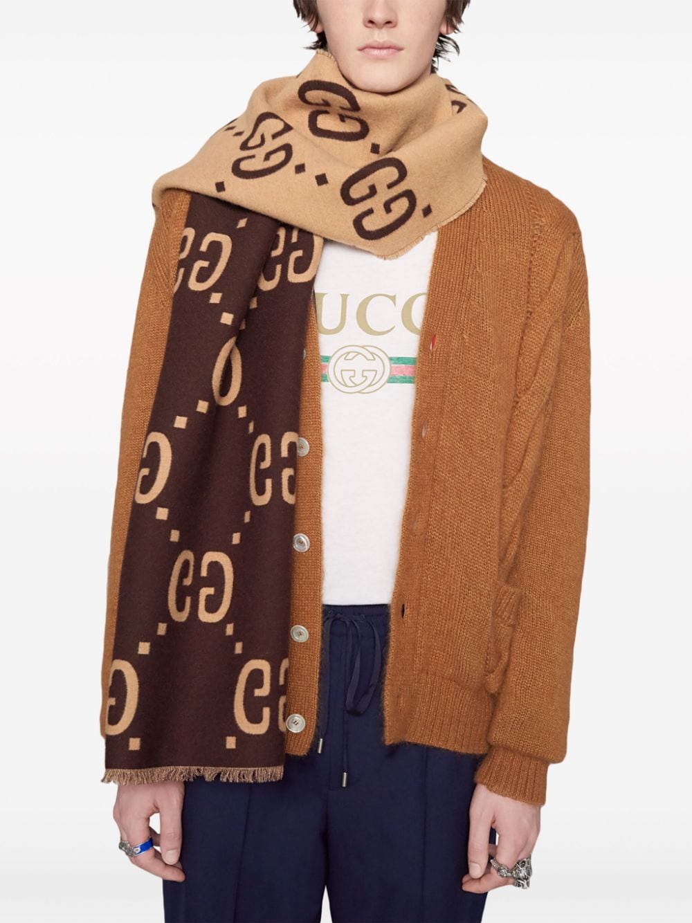 Gucci Scarfs - BROWN | 5f2096e1c356a3c81902ae649290684c1188c478