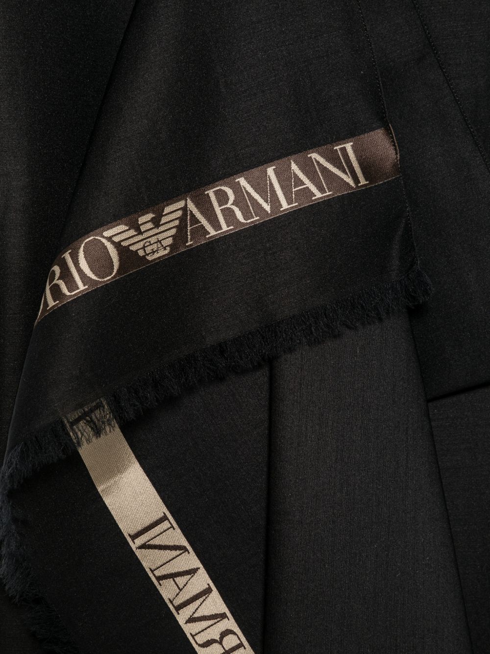 Emporio Armani Scarfs - BLACK | 85d29b58a9474b50157af4135deda54b816be850