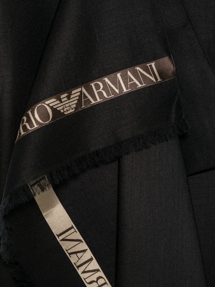 Emporio Armani Scarfs - BLACK | 85d29b58a9474b50157af4135deda54b816be850