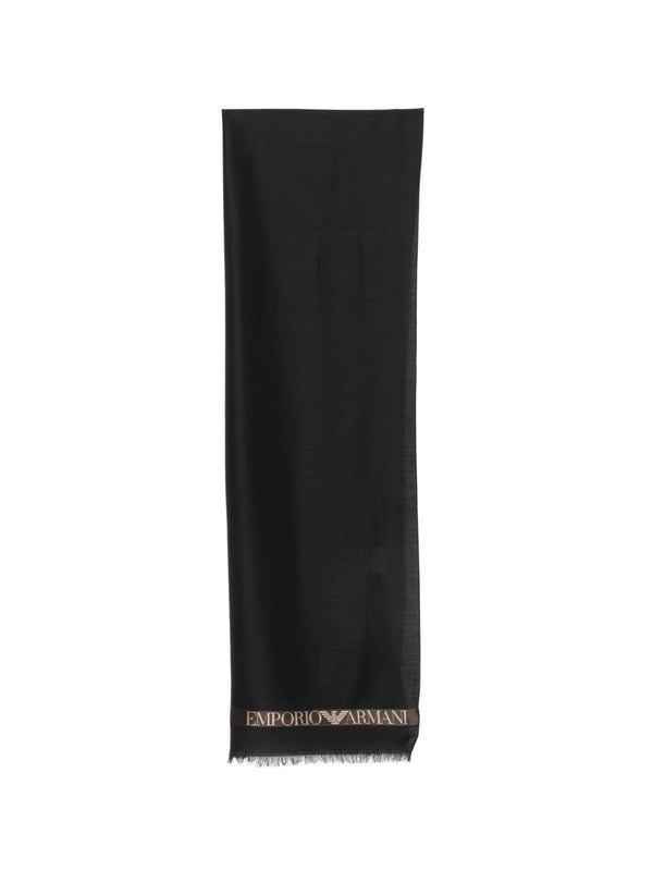 Logo Wool Blend Scarf