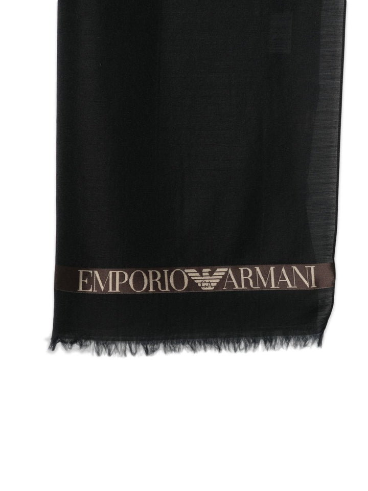 Emporio Armani Scarfs - BLACK | d4d3e558be774dff530017c71bfd95e1e7df22a7